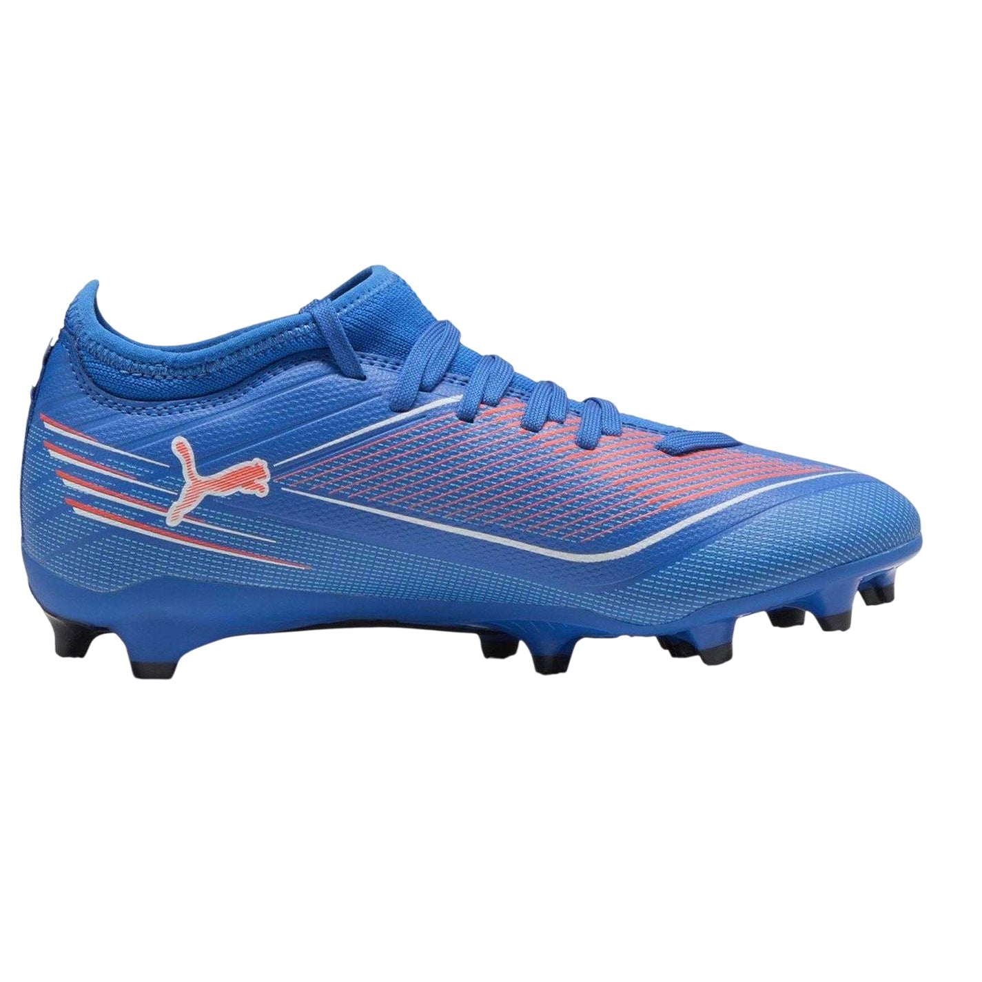 Blue-White - Front - Puma Childrens-Kids Ultra 5 Match Firm Ground Football Boots