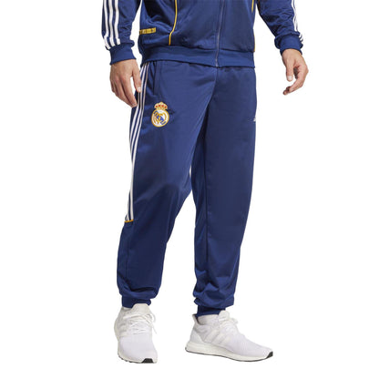 Dark Blue - Lifestyle - Adidas Mens Real Madrid CF Tracksuit Bottoms