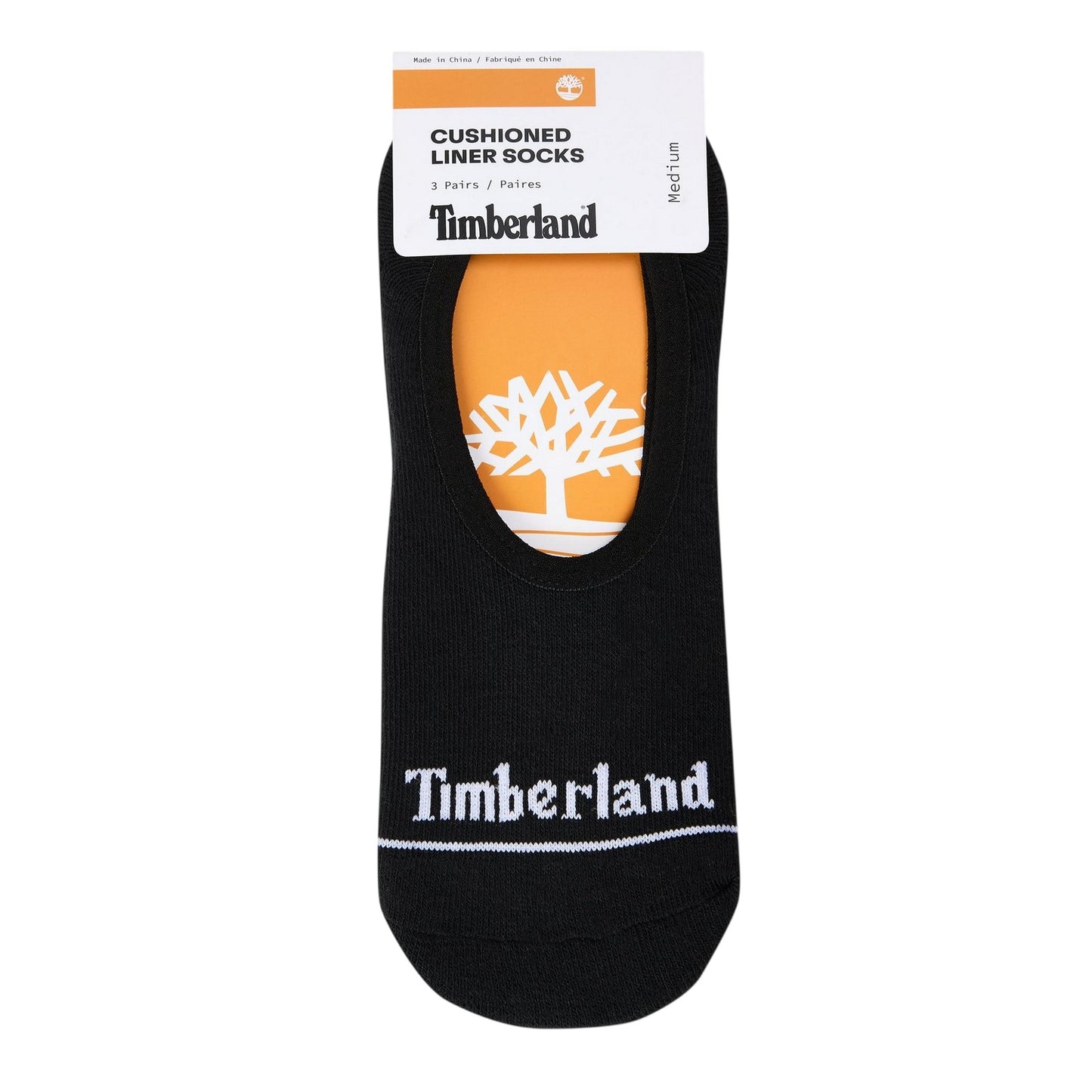 Black - Back - Timberland Mens Cotton Blend Liner Socks (Pack of 3)