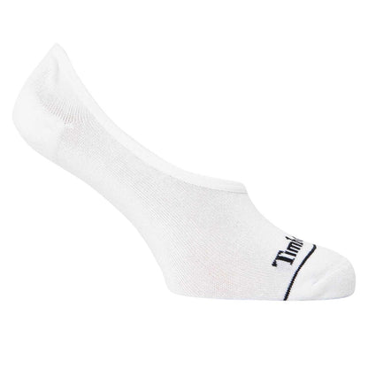 White - Front - Timberland Mens Cotton Blend Liner Socks (Pack of 3)