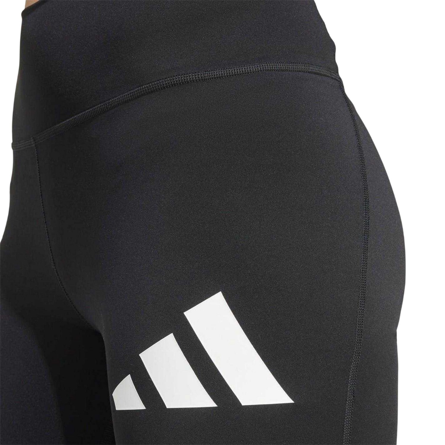 Black-White - Side - Adidas Womens-Ladies Train Essentials Leggings