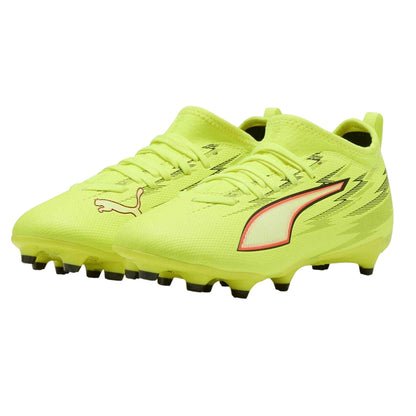 Yellow-Black - Lifestyle - Puma Childrens-Kids Ultra 5 Match Firm Ground Football Boots