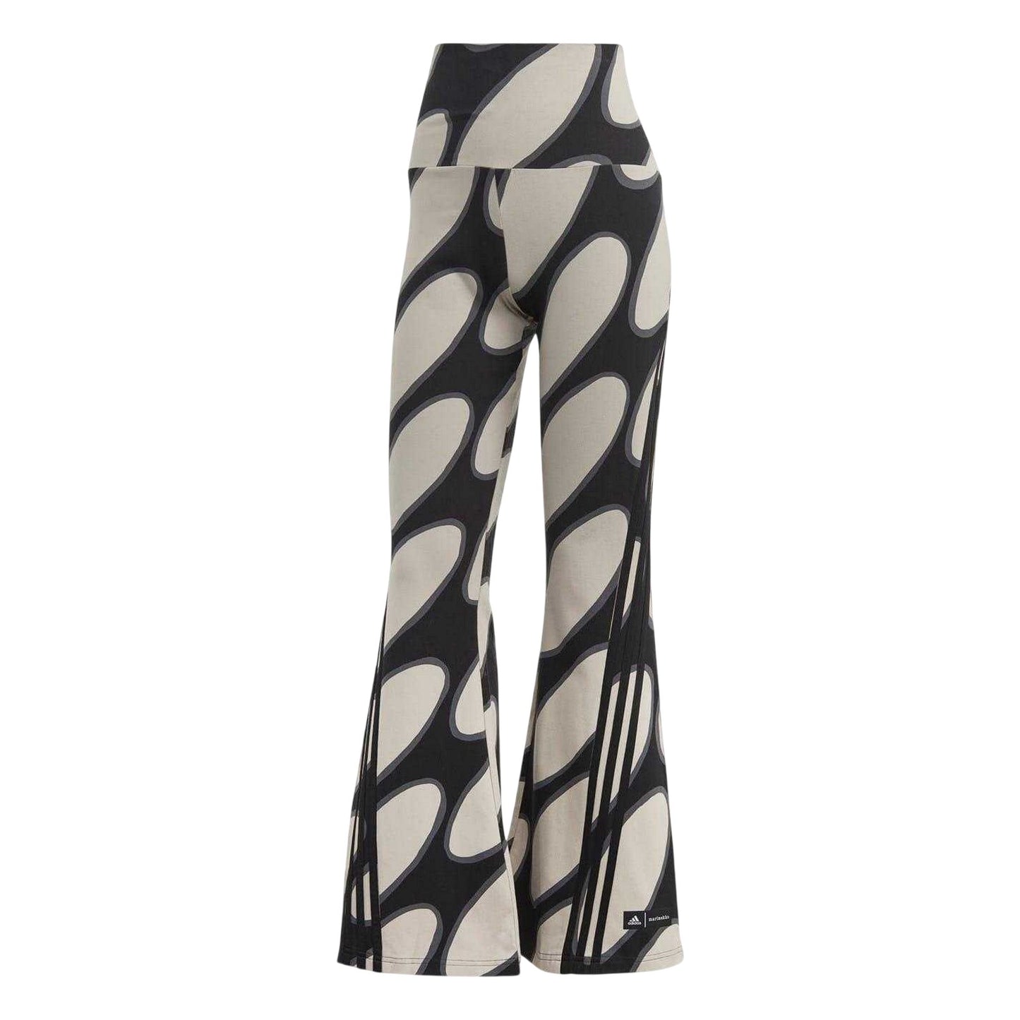 Light Brown-Black-Grey - Front - Adidas Womens-Ladies Marimekko Future Icons Leggings