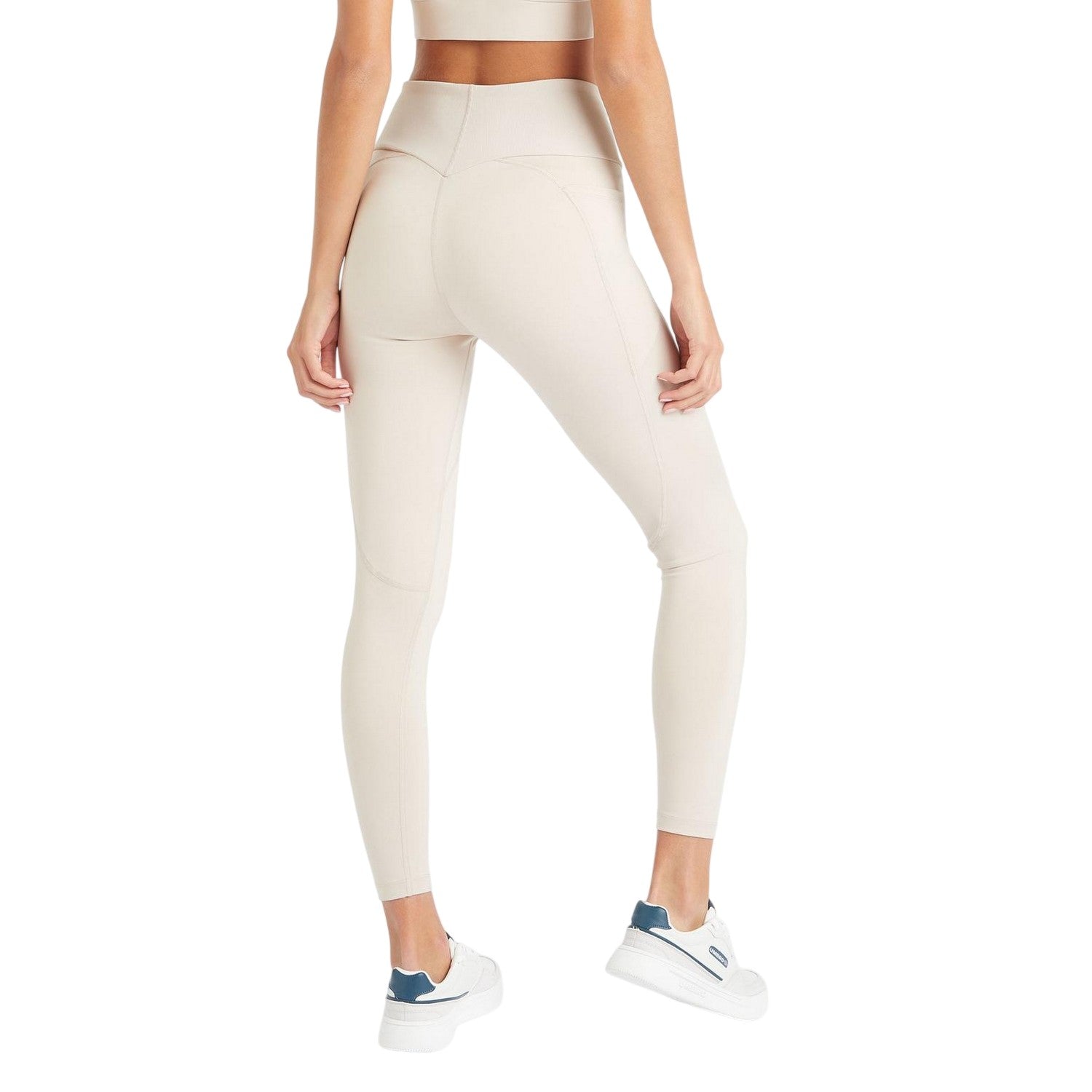 Silver Grey - Back - Umbro Womens-Ladies Pro Training Snug Fit 7-8 Leggings