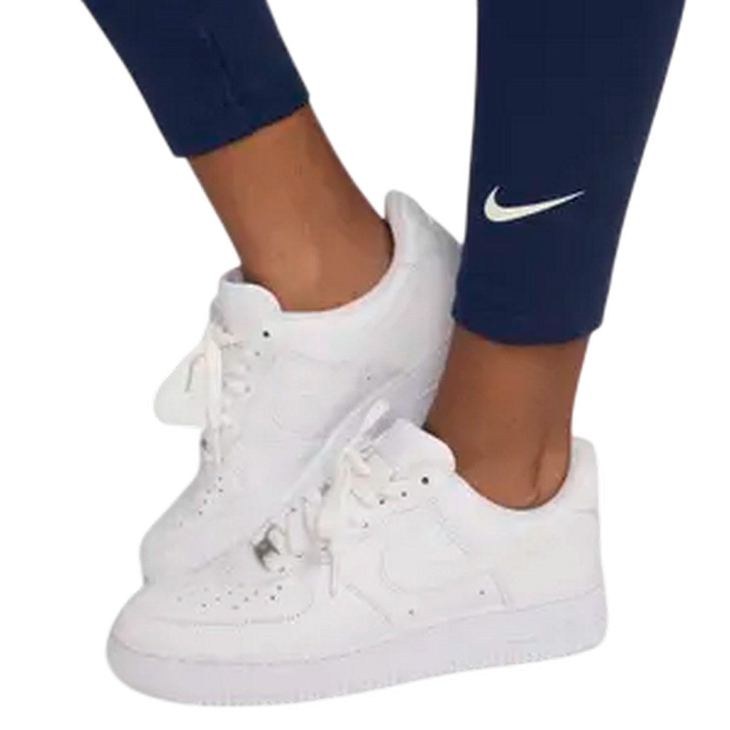 Midnight Navy - Side - Nike Womens-Ladies Classic Leggings