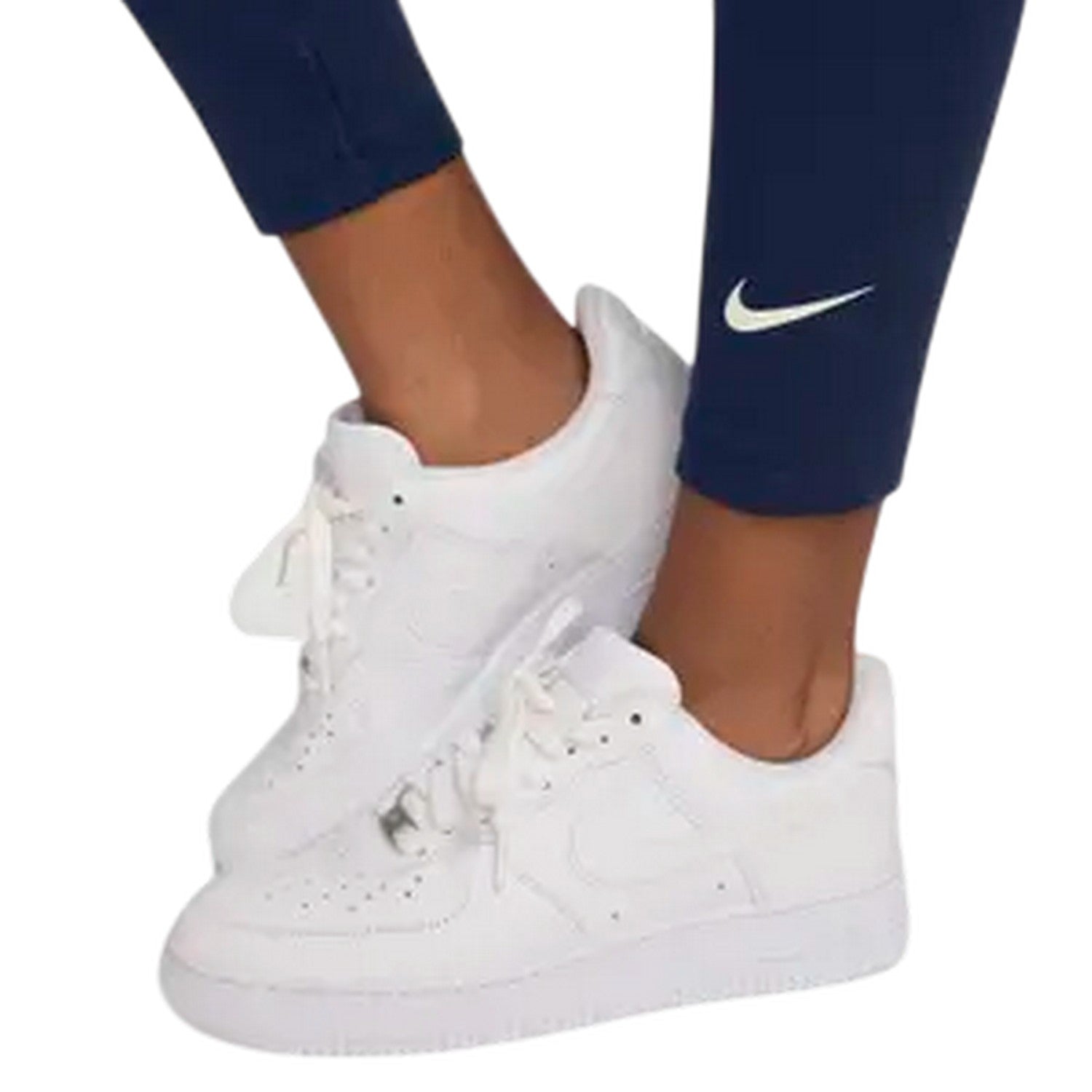 Midnight Navy - Side - Nike Womens-Ladies Classic Leggings