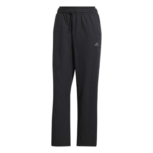 Black - Front - Adidas Womens-Ladies Essentials Striped Camo Trousers