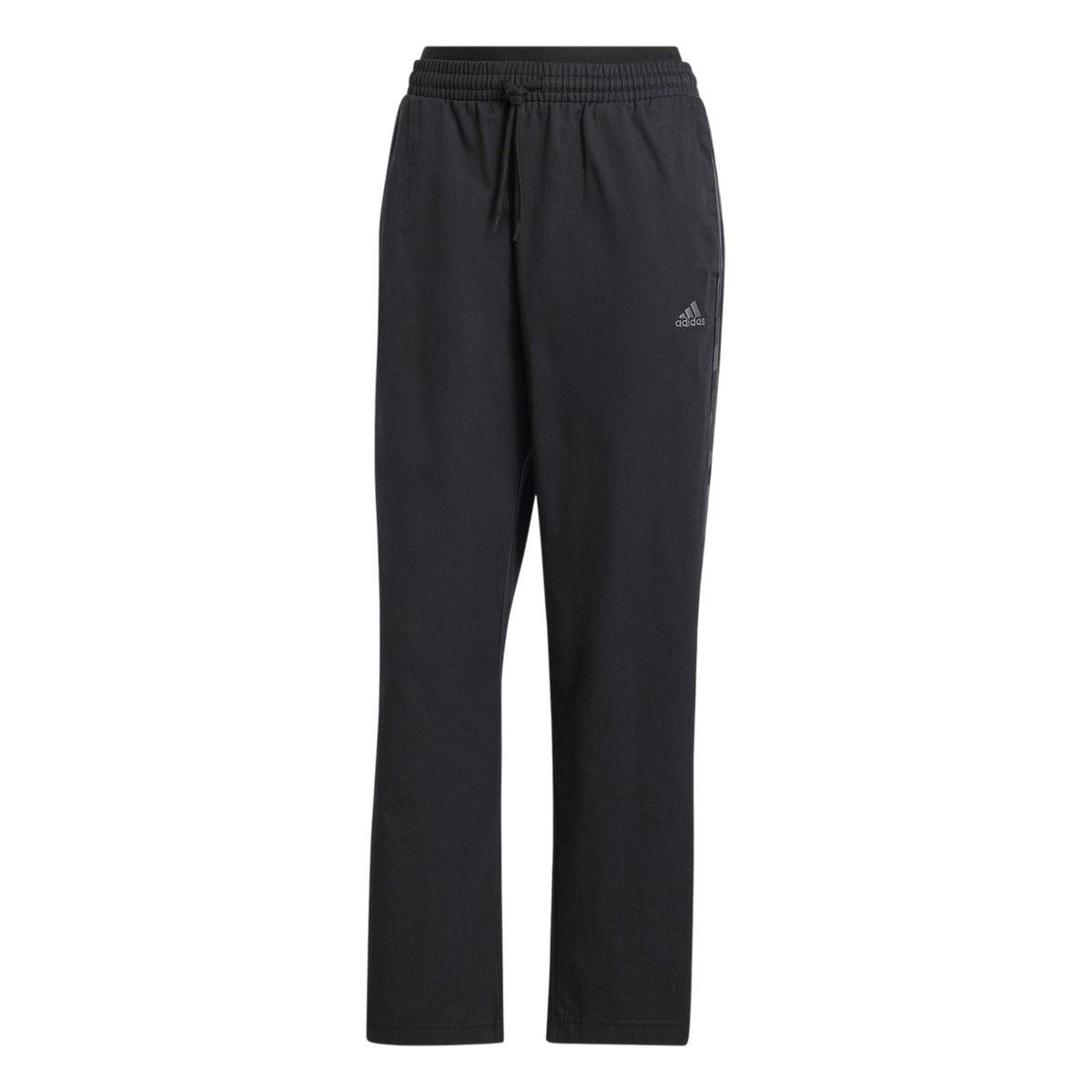 Black - Front - Adidas Womens-Ladies Essentials Striped Camo Trousers