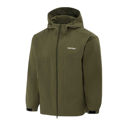 Army Green - Side - Firetrap Mens Lightweight Hooded Jacket