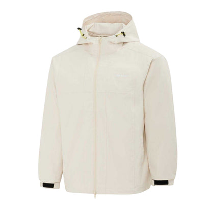 Beige - Side - Firetrap Mens Lightweight Hooded Jacket