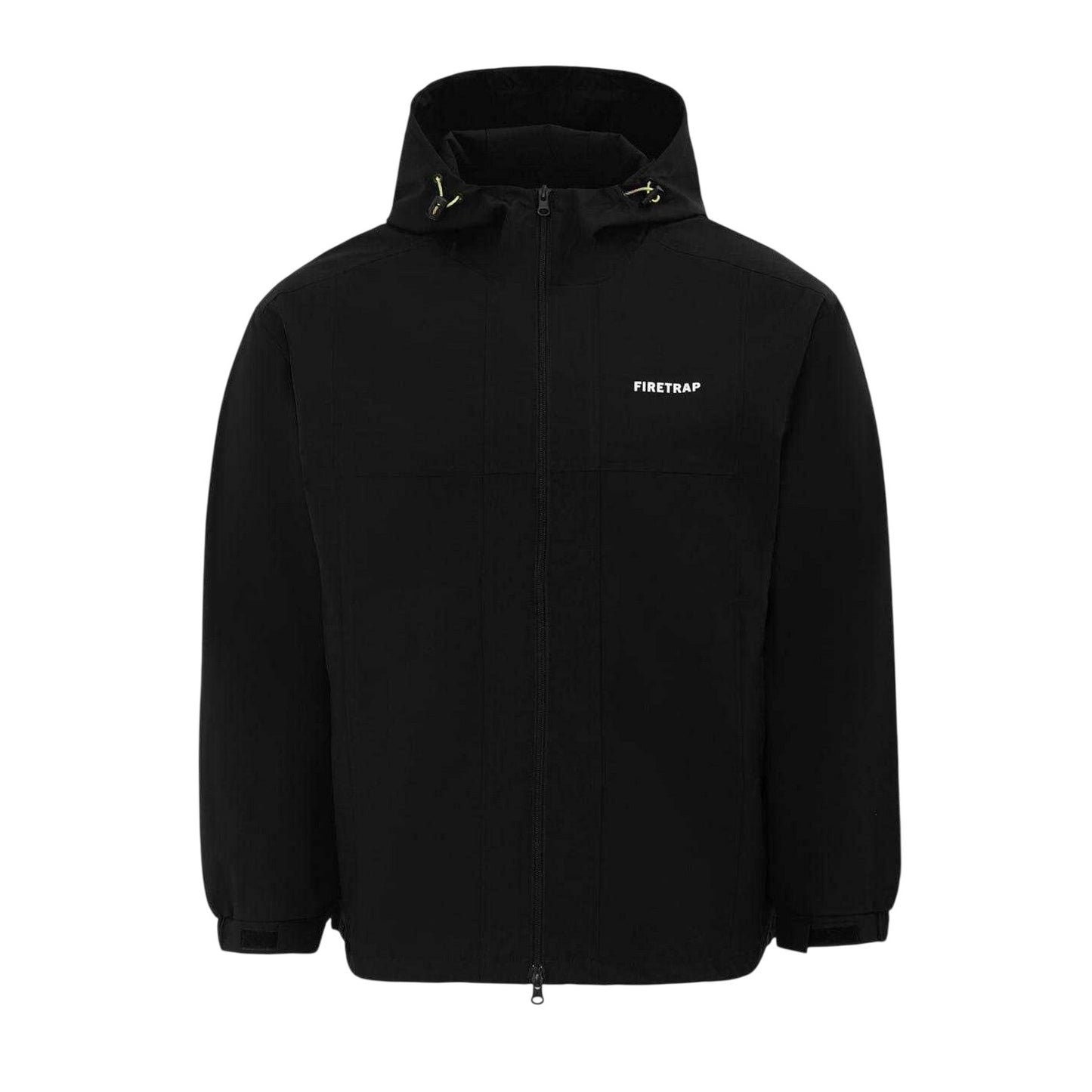 Black - Front - Firetrap Mens Lightweight Hooded Jacket