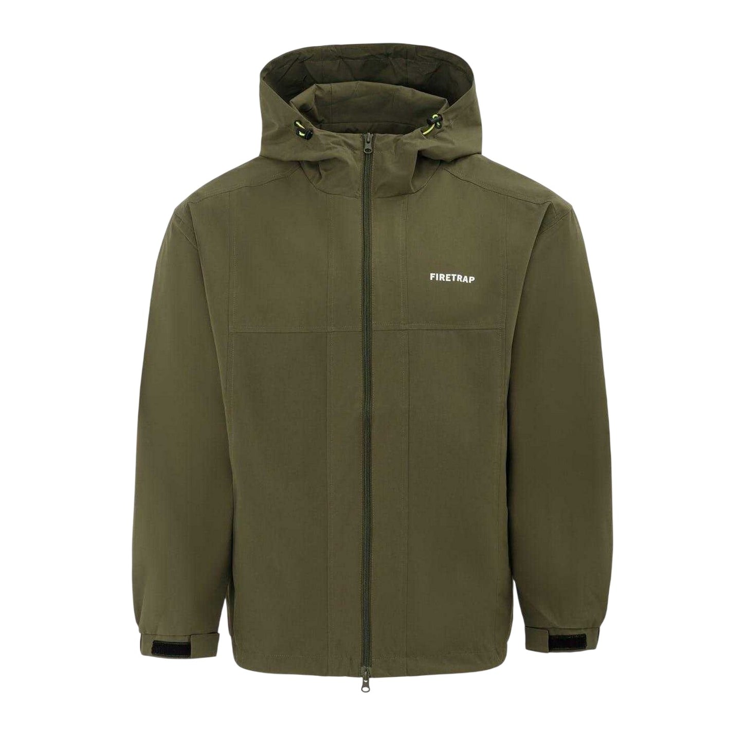Army Green - Front - Firetrap Mens Lightweight Hooded Jacket
