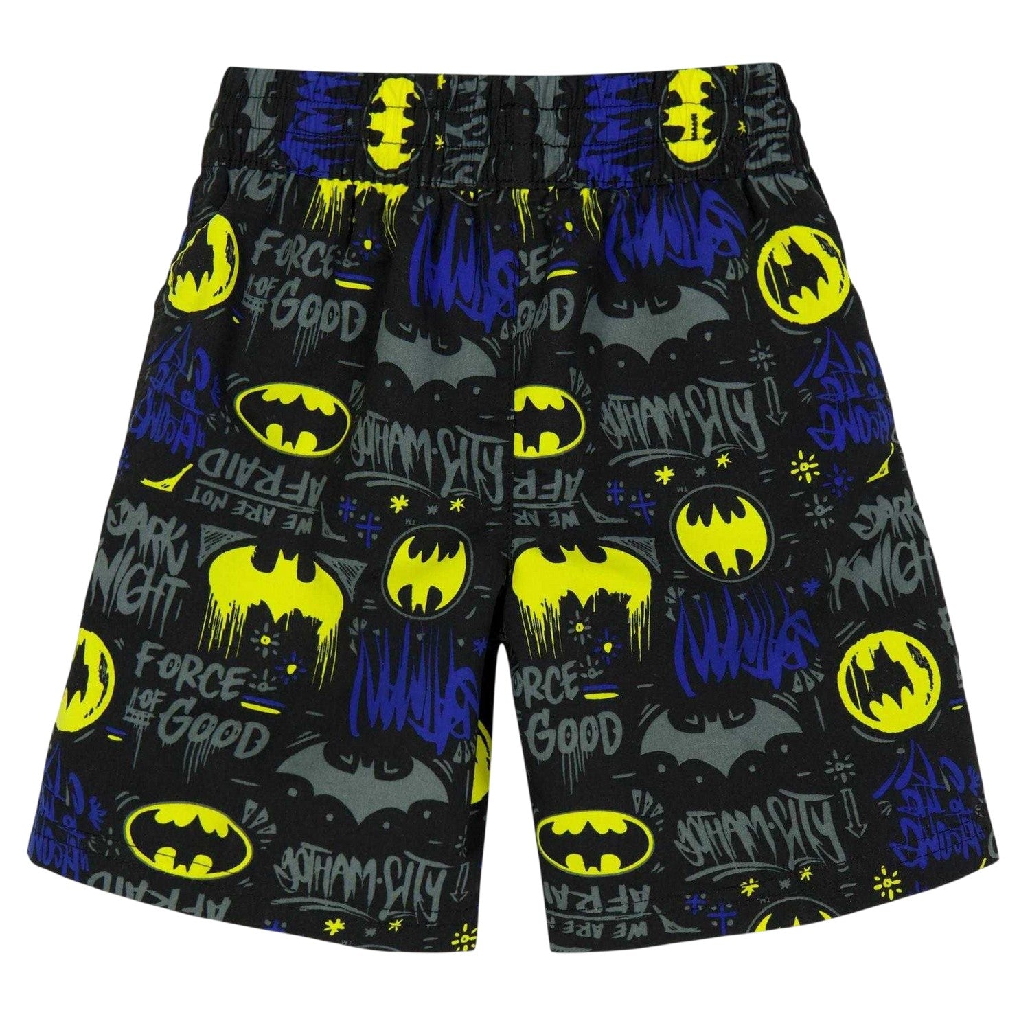 Blue-Black - Back - Batman Baby Boys All-Over Print Swim Shorts