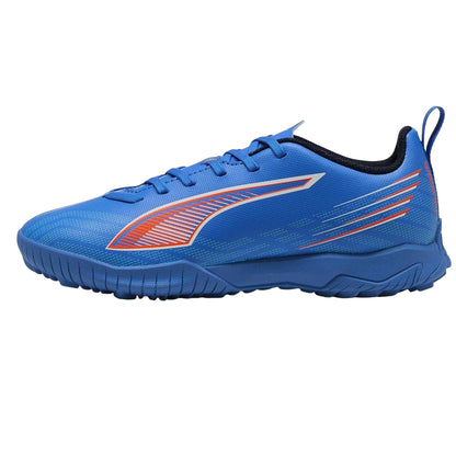 Blue-White - Side - Puma Childrens-Kids Ultra Match Football Boots