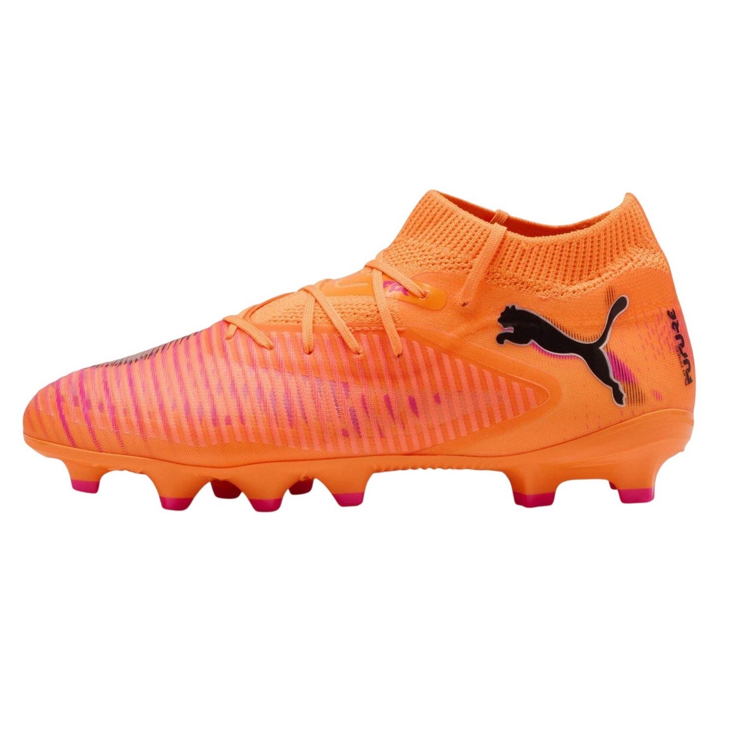 Orange-Black - Side - Puma Childrens-Kids Future 8 Pro Artificial Ground Football Boots