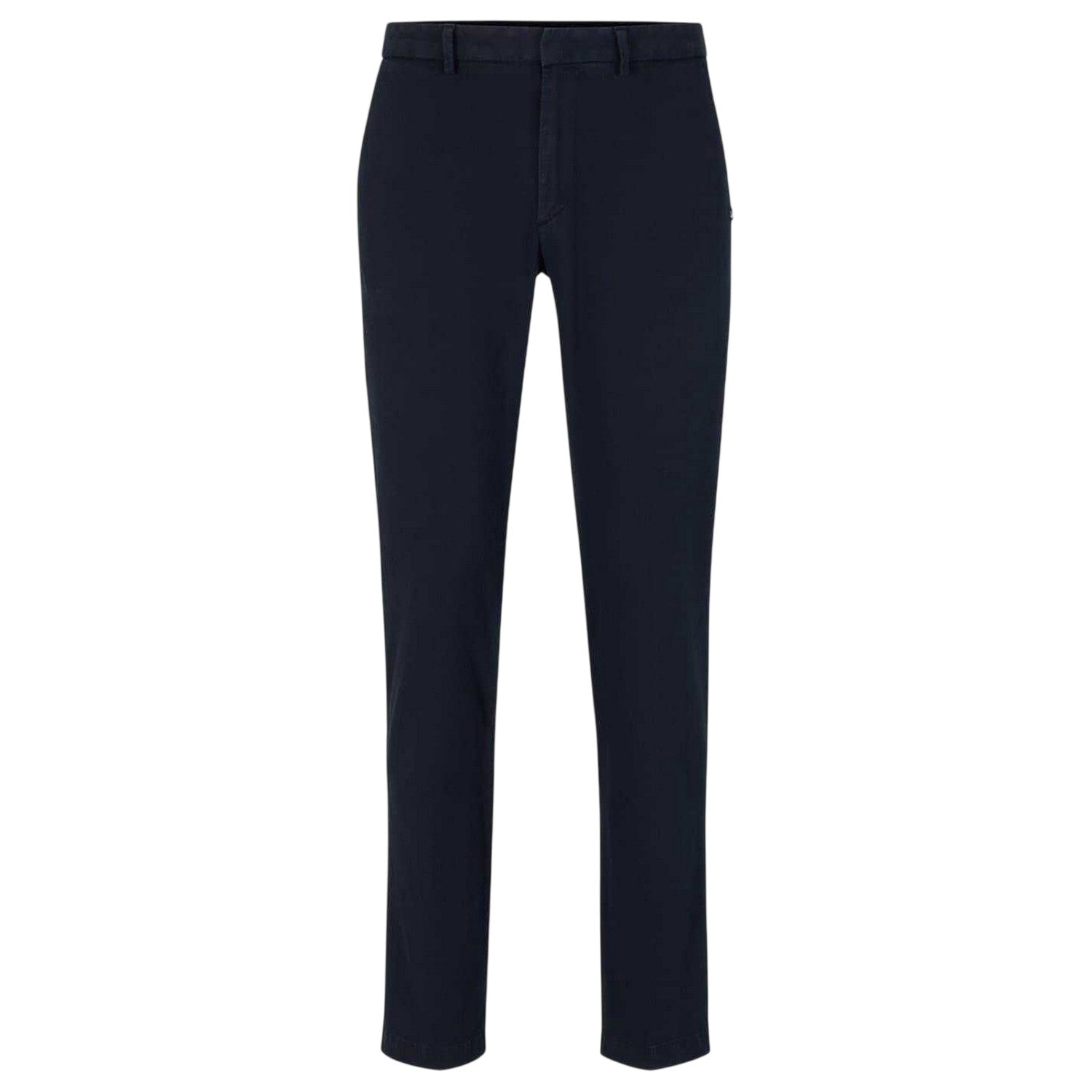 Dark Blue - Front - Boss Mens Kaito1 Slim Chinos