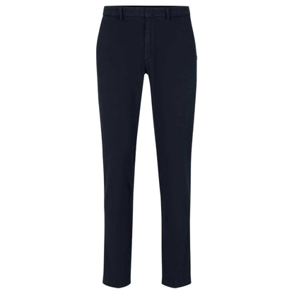 Dark Blue - Front - Boss Mens Kaito1 Slim Chinos