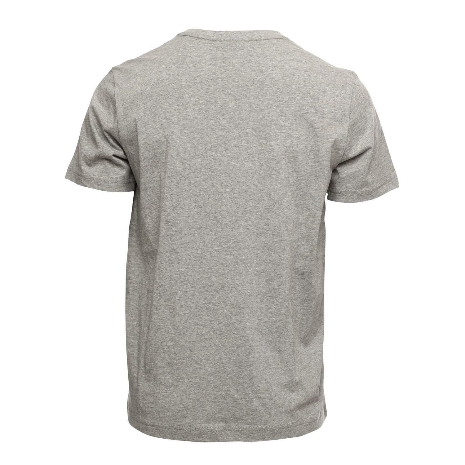 Grey Marl - Back - Napapijri Mens Kasba Logo Crew Neck T-Shirt