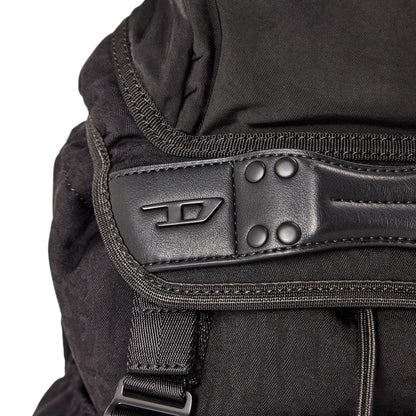 Black - Side - Diesel Monogram Jacquard Rucksack