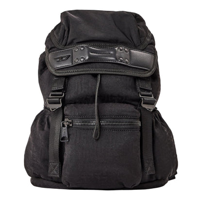 Black - Front - Diesel Monogram Jacquard Rucksack