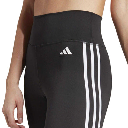 Black-White - Side - Adidas Womens-Ladies Techfit Compression Fitted 7-8 Leggings