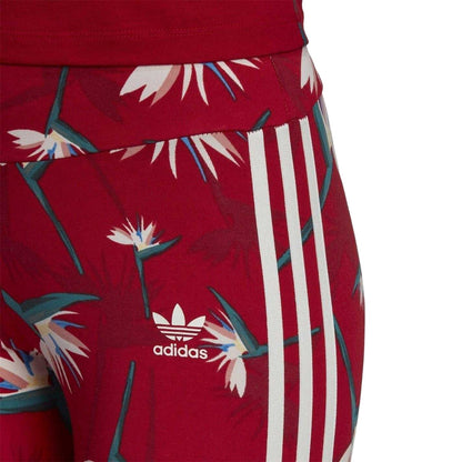Red - Side - Adidas Womens-Ladies Thebe Magugu Leggings
