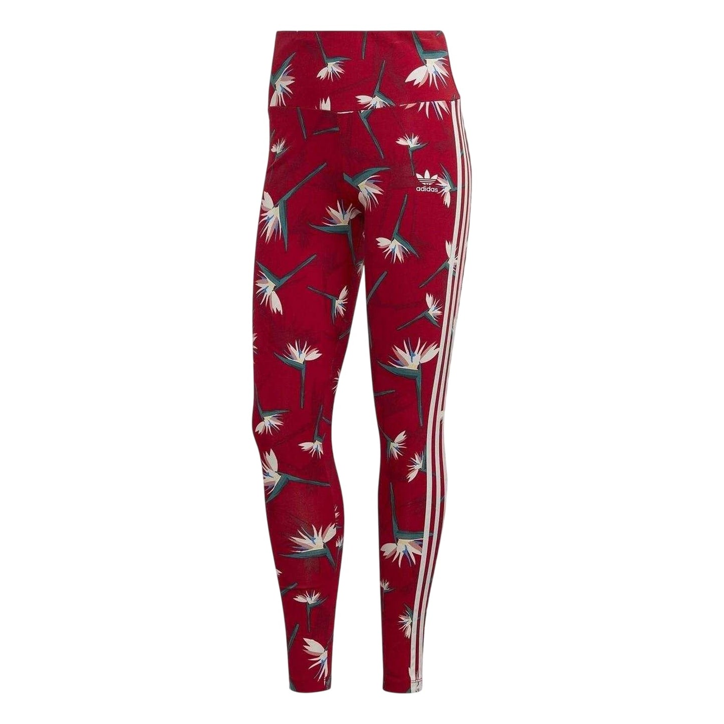 Red - Front - Adidas Womens-Ladies Thebe Magugu Leggings