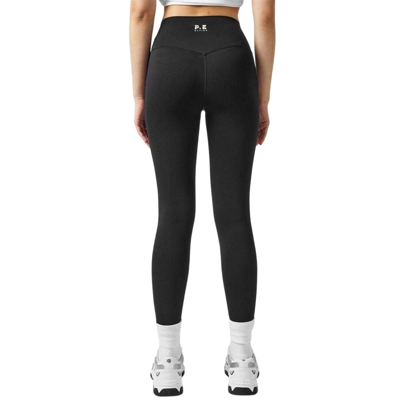 Black - Back - P.T Womens-Ladies Performance Athletic Running Tights