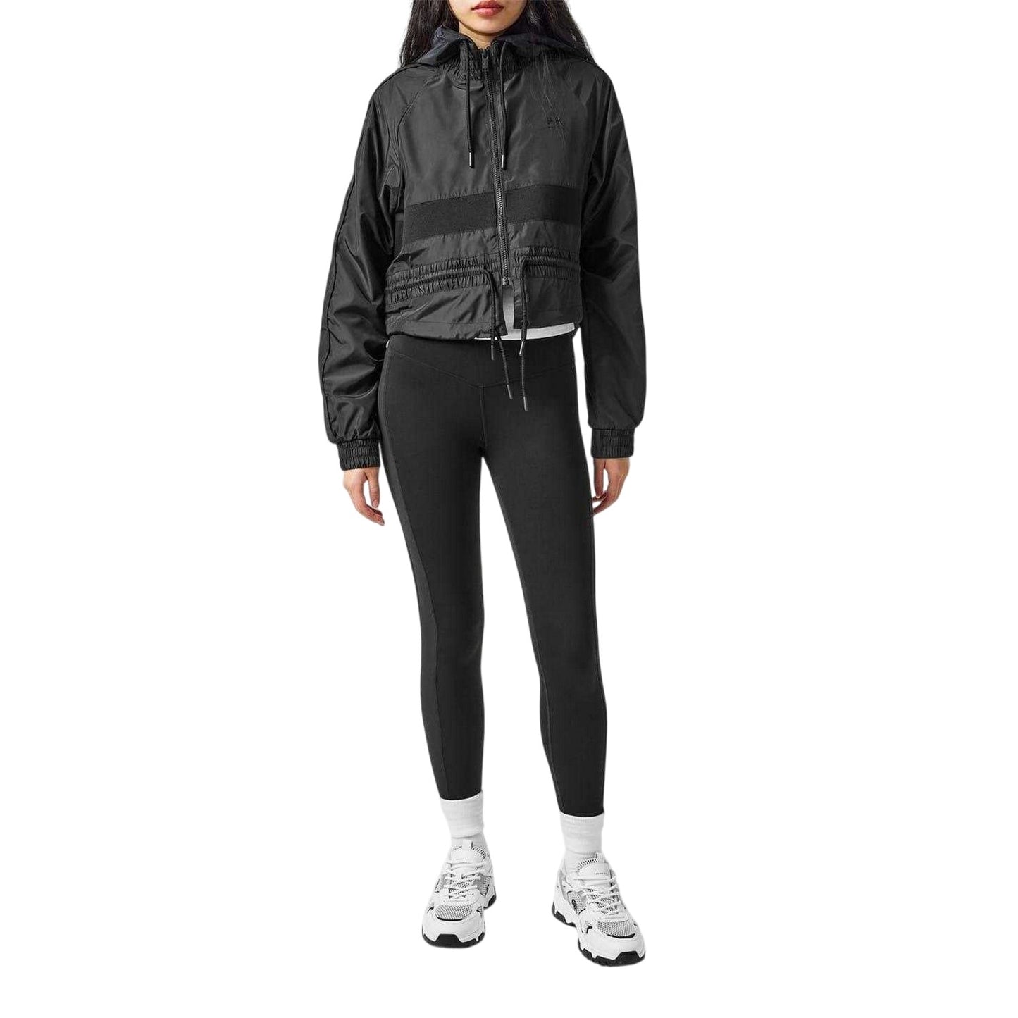 Black - Lifestyle - P.T Womens-Ladies Performance Athletic Running Tights