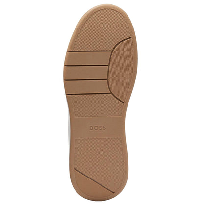 Brown-Black-White - Lifestyle - Boss Mens Baltimore Leather Trainers