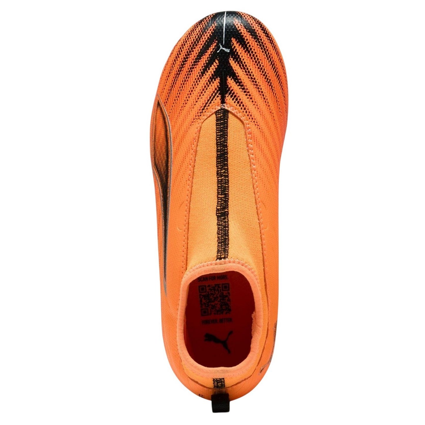 Orange-Black - Side - Puma Childrens-Kids Ultra 5 Match Firm Ground Football Boots