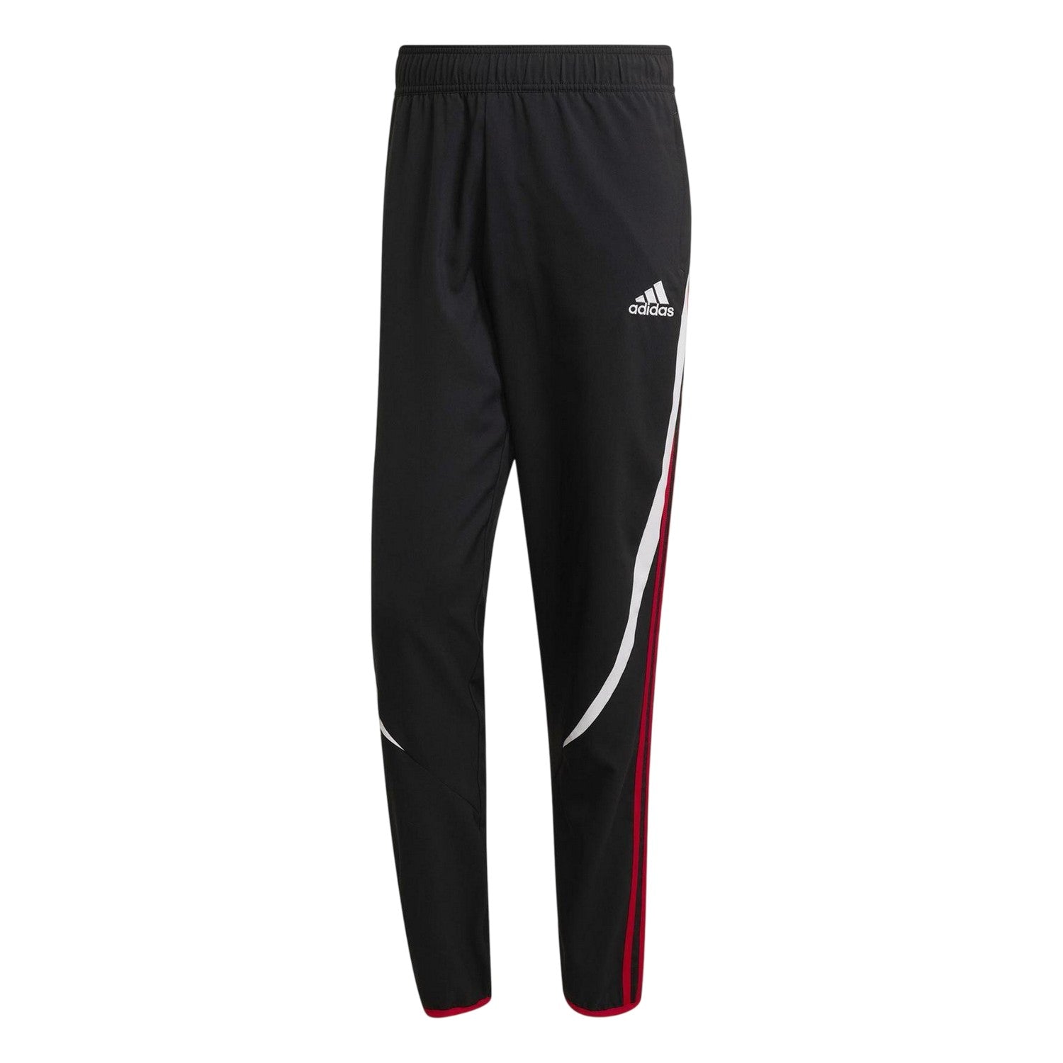 Black - Front - Adidas Mens Manchester United FC Tracksuit Bottoms