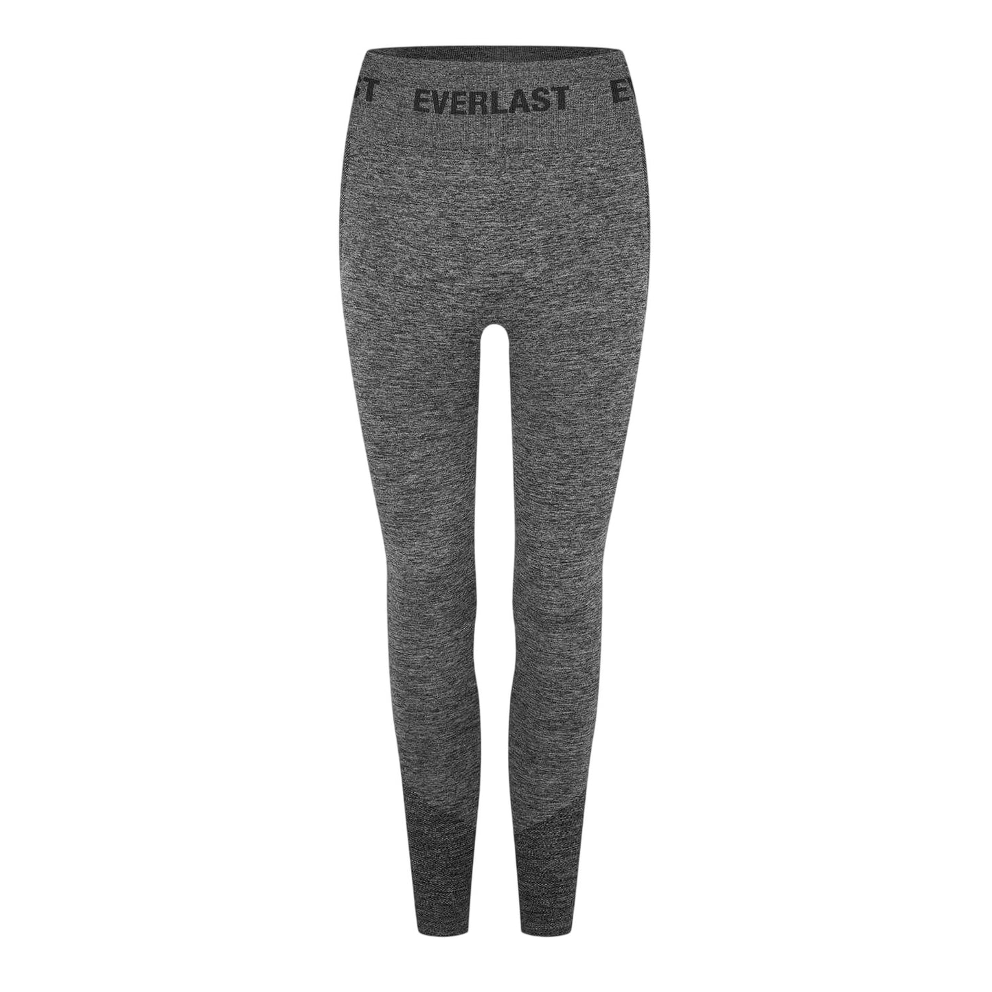 Charcoal Marl - Front - Everlast Womens-Ladies Seamless Leggings