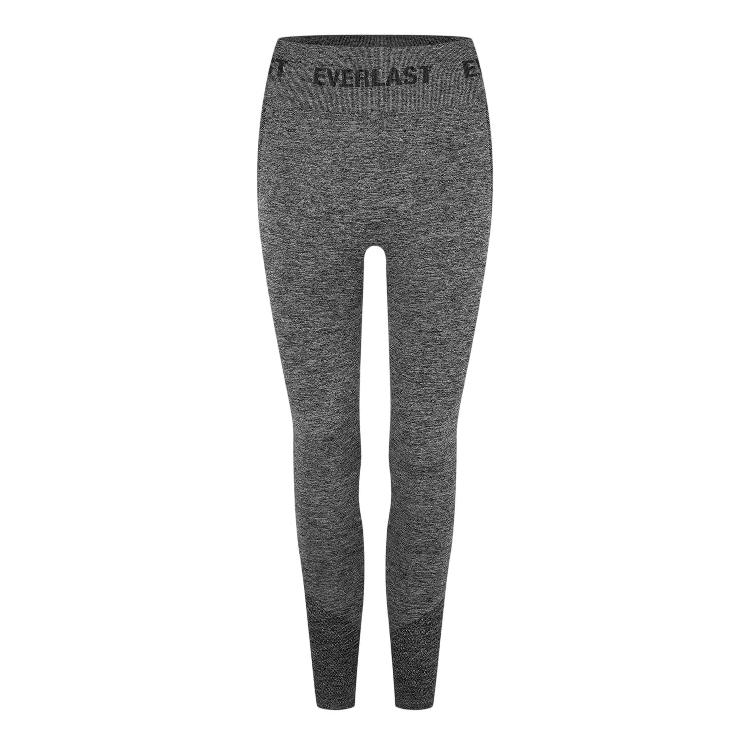 Charcoal Marl - Front - Everlast Womens-Ladies Seamless Leggings