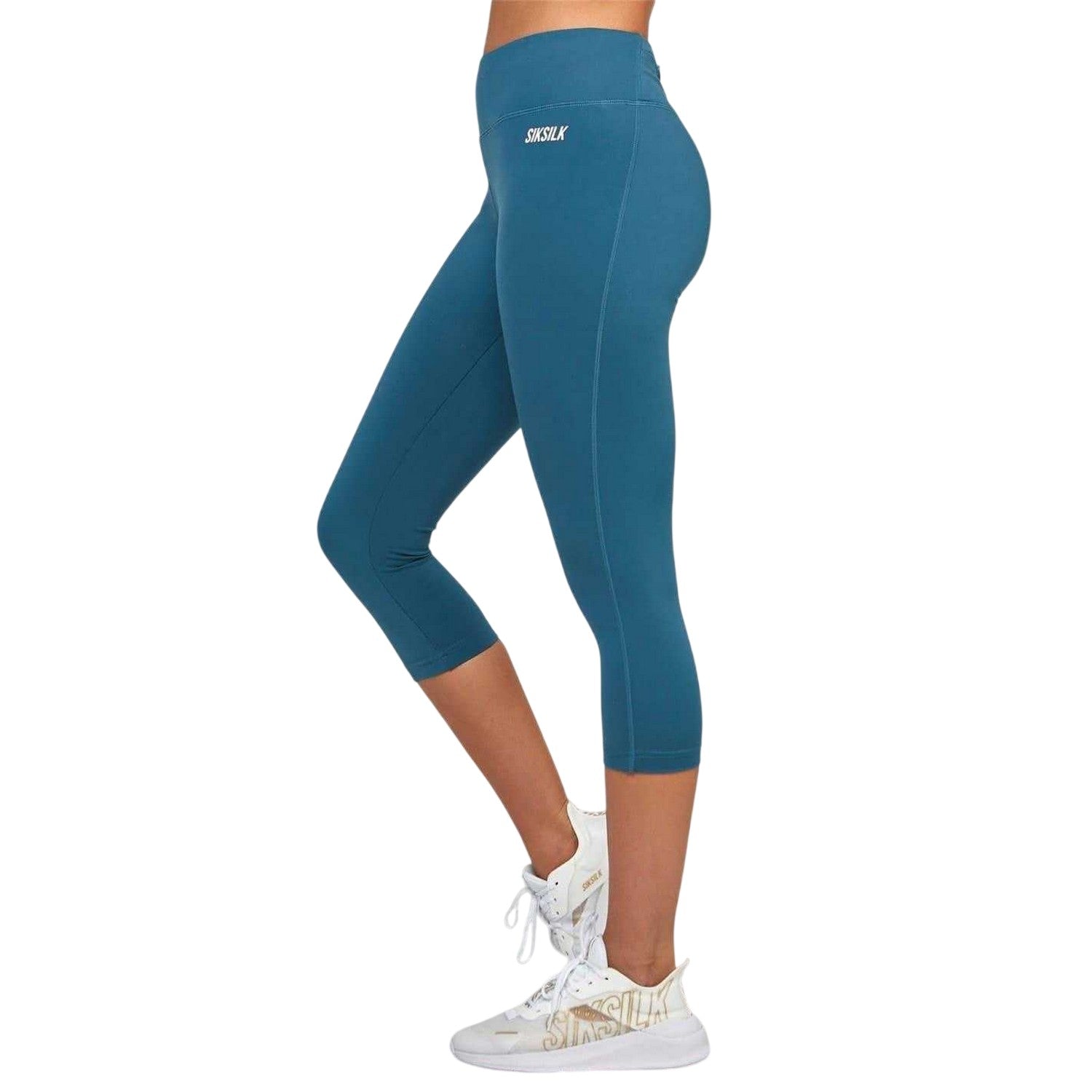 Teal - Side - SikSilk Womens-Ladies Slim Leggings