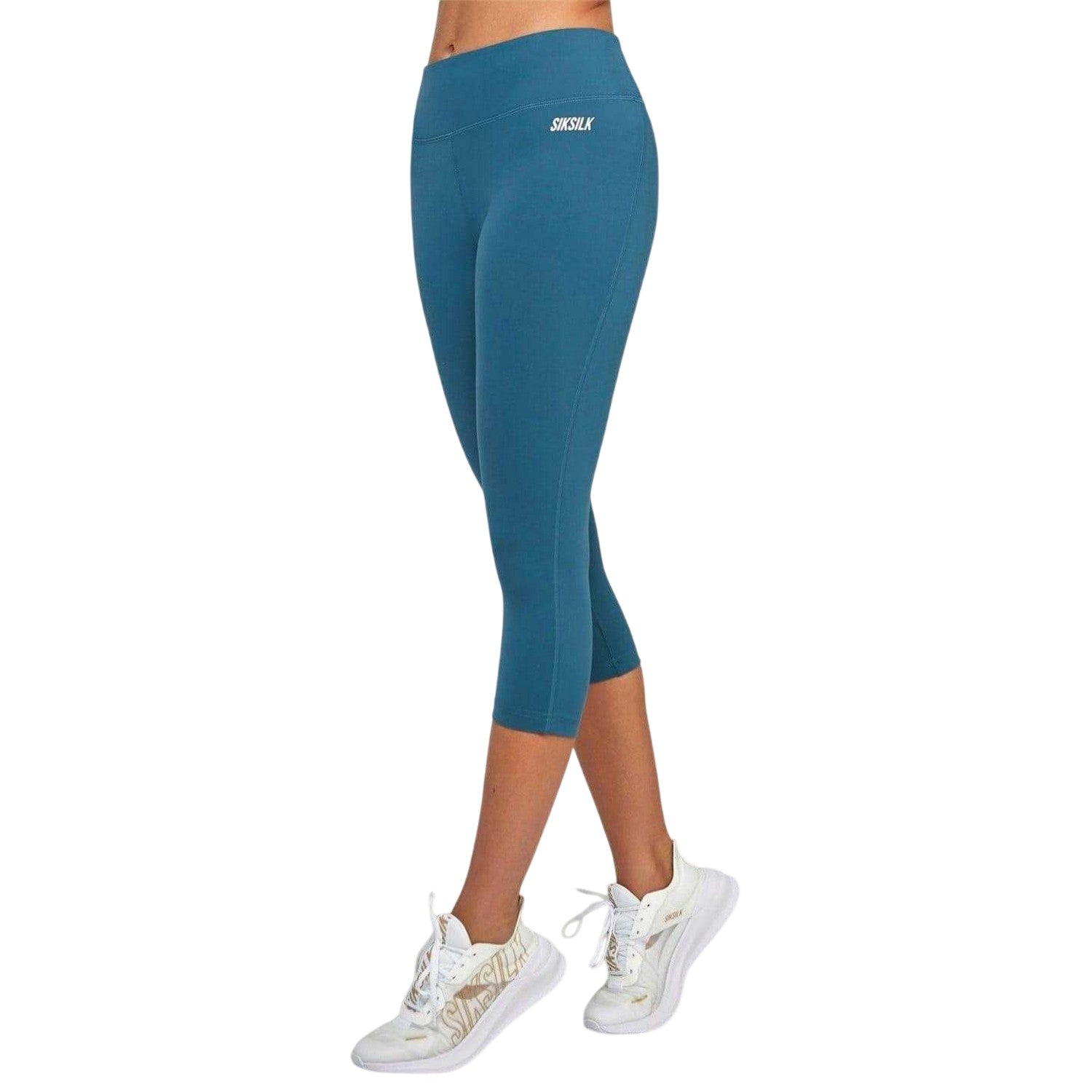 Teal - Front - SikSilk Womens-Ladies Slim Leggings