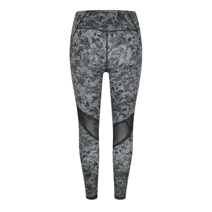 Grey - Back - Everlast Womens-Ladies Camouflage Leggings