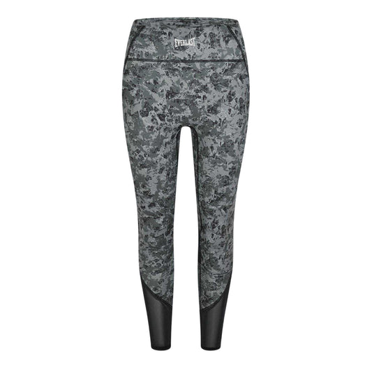Grey - Front - Everlast Womens-Ladies Camouflage Leggings