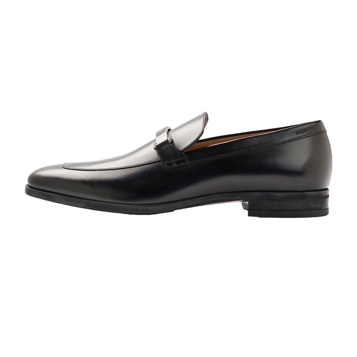 Black - Back - Boss Mens Kensington Leather Loafers