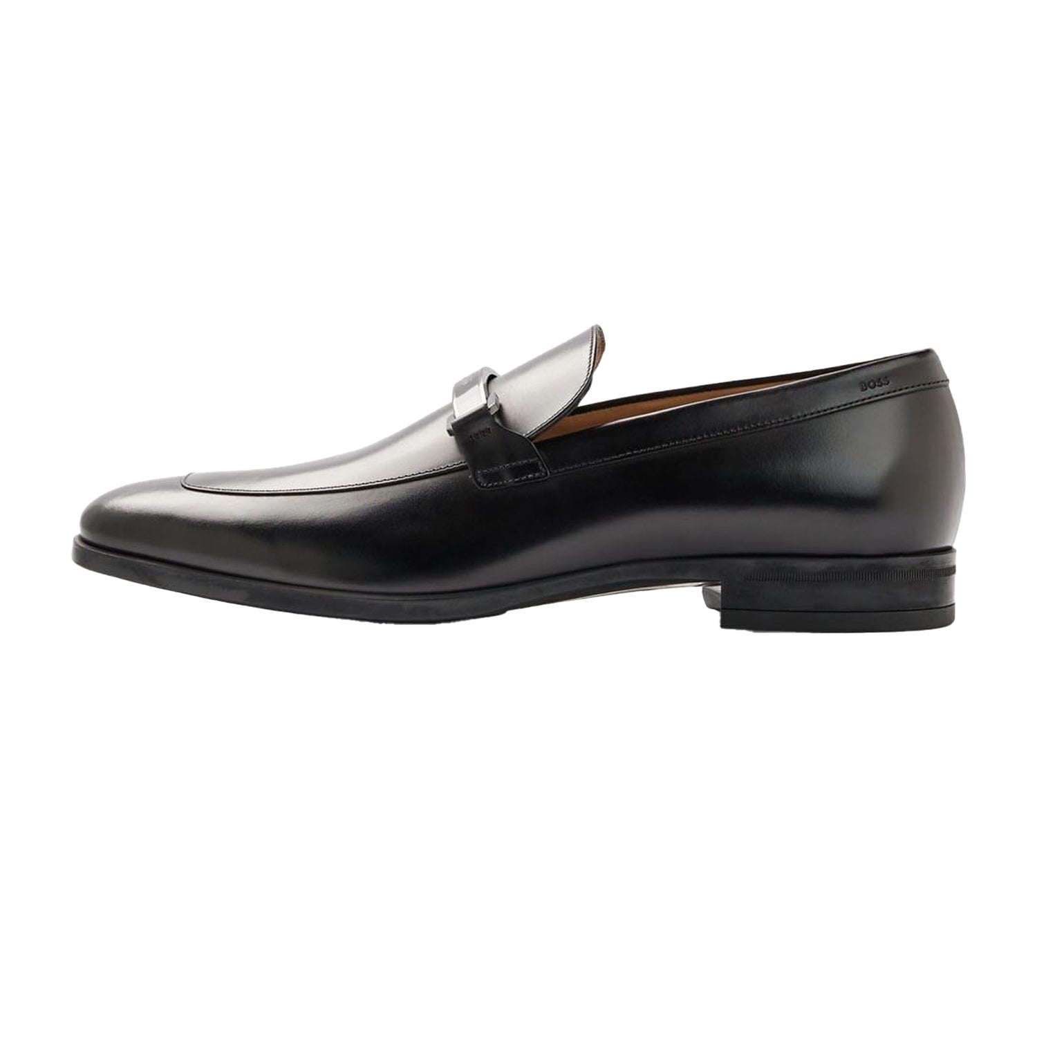 Black - Back - Boss Mens Kensington Leather Loafers