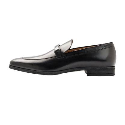 Black - Back - Boss Mens Kensington Leather Loafers