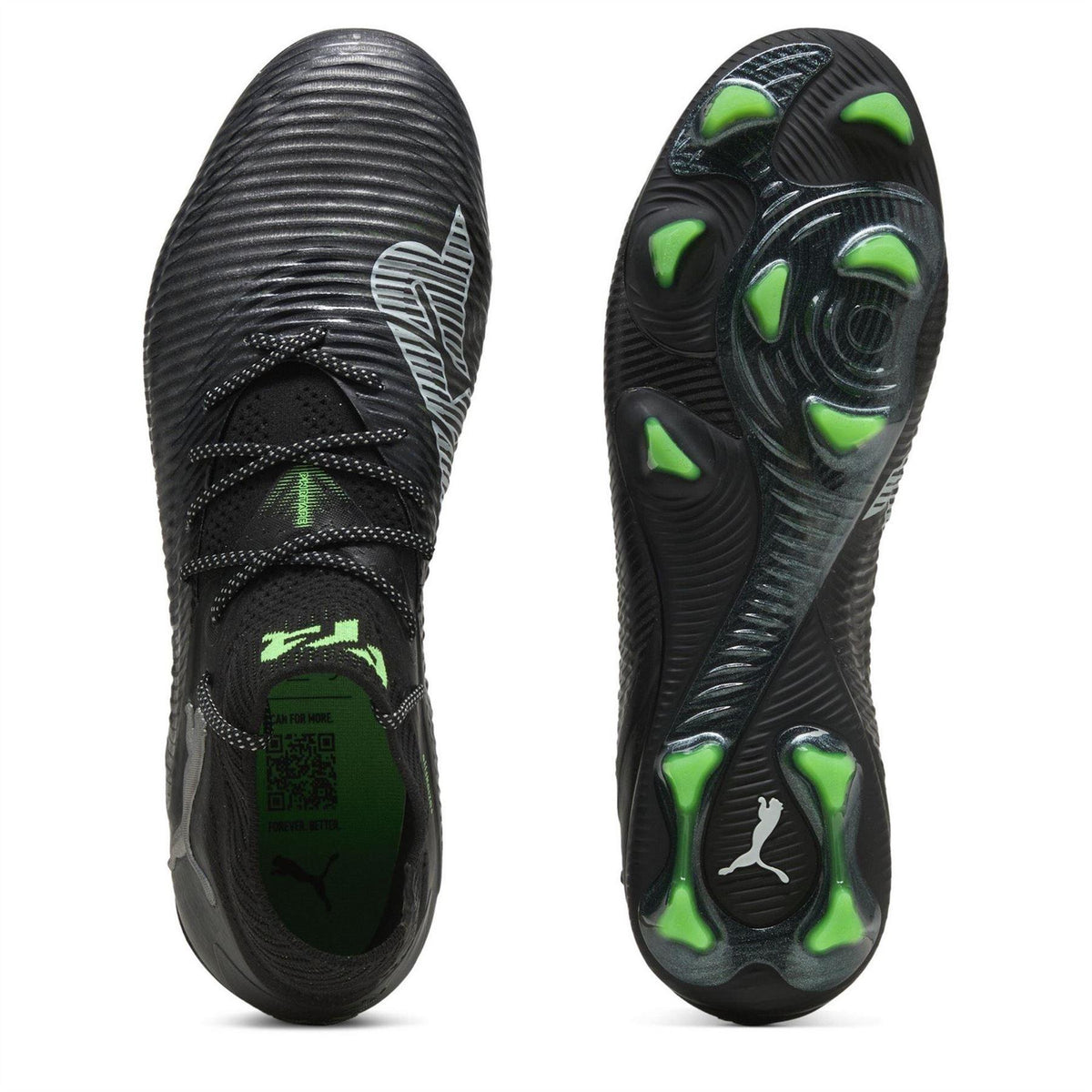 Puma Black - Side - Puma Childrens-Kids Future 8 Ultimate Firm Ground Football Boots