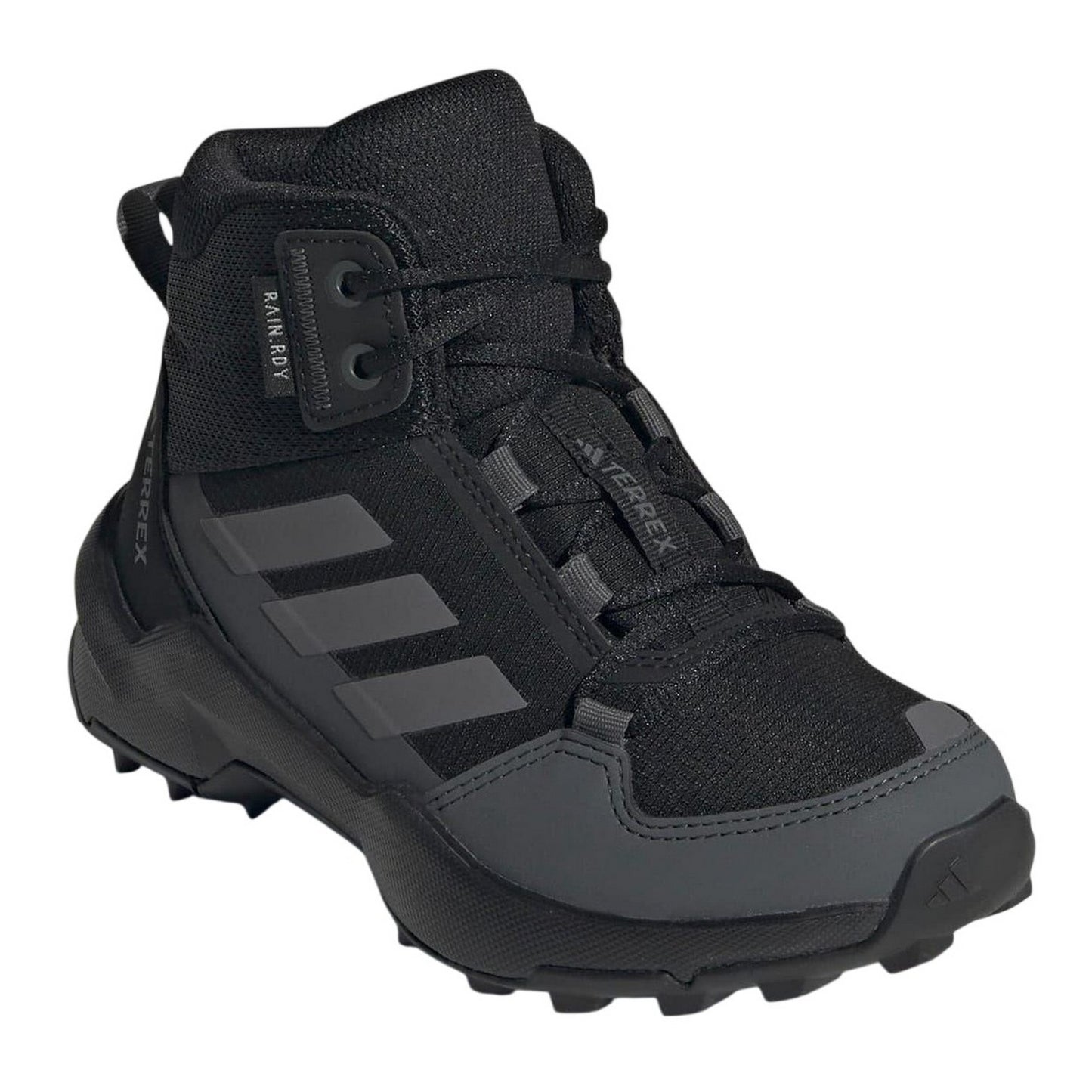 Black - Lifestyle - Adidas Childrens-Kids Terrex AX4R Waterproof Hiking Shoes