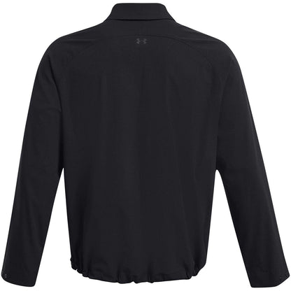 Black - Back - Under Armour Mens Vent Bomber Jacket