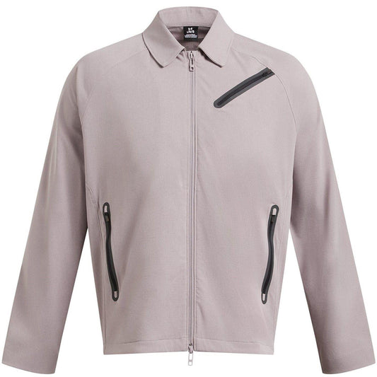 Grey - Front - Under Armour Mens Vent Bomber Jacket