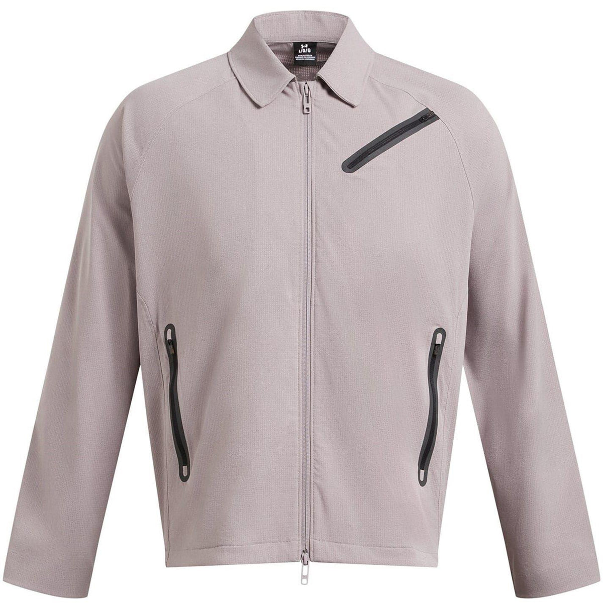 Grey - Front - Under Armour Mens Vent Bomber Jacket