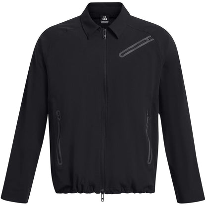 Black - Front - Under Armour Mens Vent Bomber Jacket
