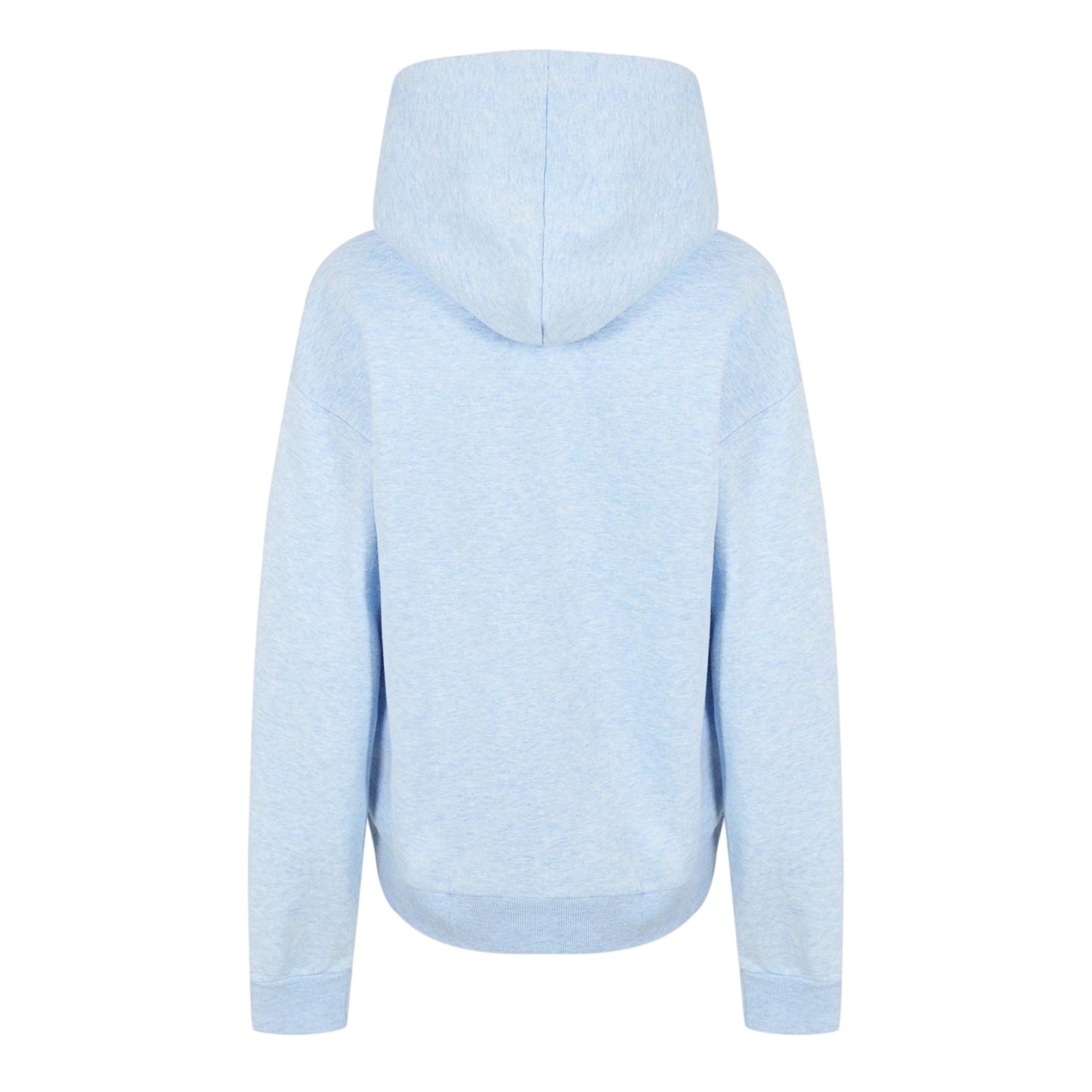 Blue - Back - USA Pro Womens-Ladies Logo Marl Classic Drawstring Hoodie
