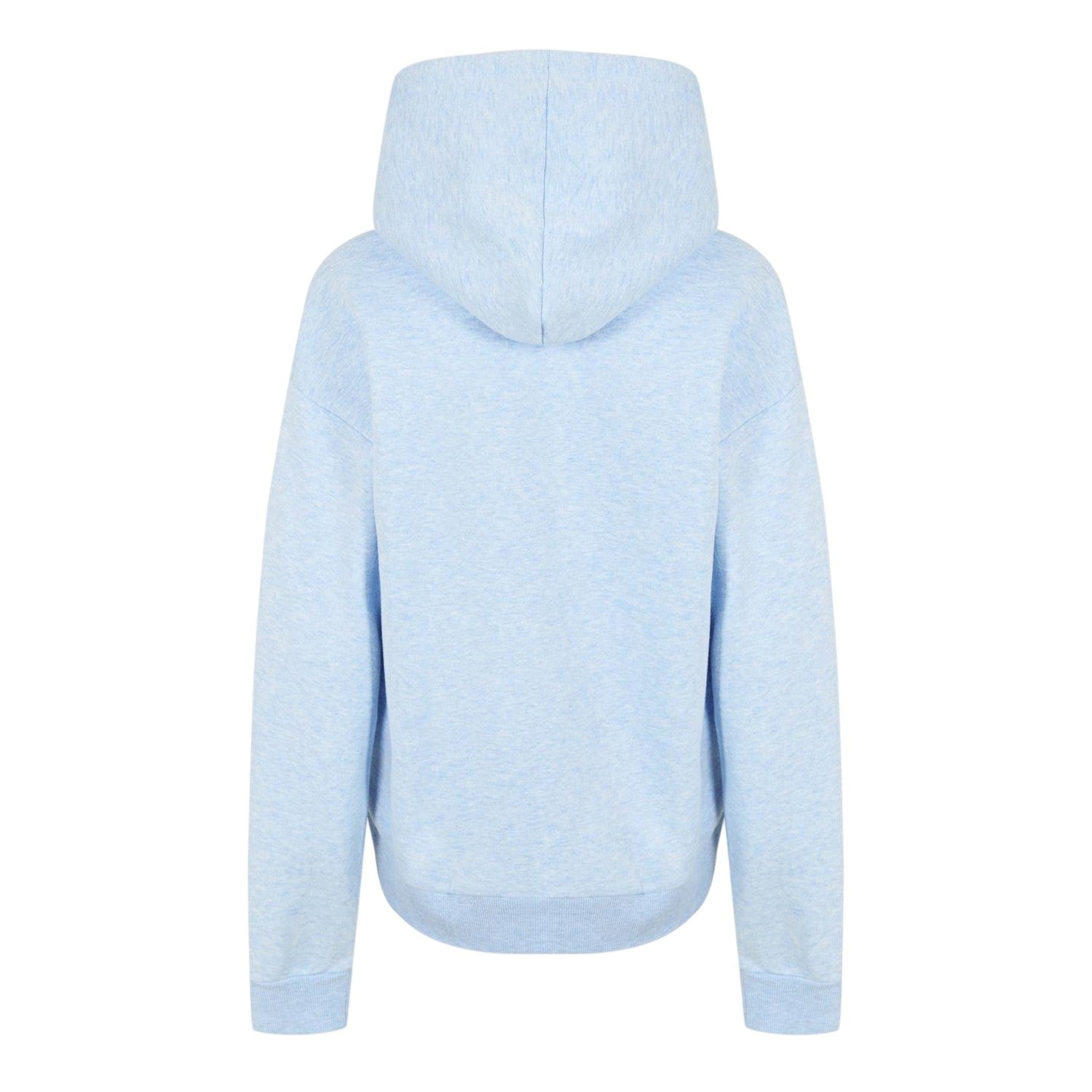 Blue - Back - USA Pro Womens-Ladies Logo Marl Classic Drawstring Hoodie