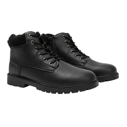 Black - Lifestyle - Nicholas Deakins Mens Faux Fur Lined Ankle Boots